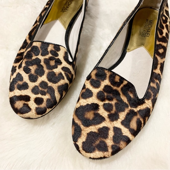 MICHEAL MICHEAL KORS leopard print calf hair ballet flats - Picture 4 of 6